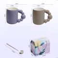 Creative mug with pearl handle