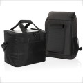 XD Collection Pedro AWARE™ RPET deluxe cooler bag with 5W solar panel P422.511