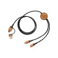 XD Collection Ohio RCS Certified Recycled Plastic 6-in-1 Cable P302.861