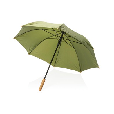 XD Collection 23" Impact AWARE™ RPET 190T Auto Open Bamboo Umbrella P850.657