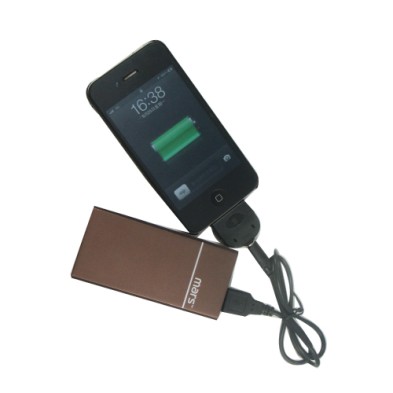 金属壳USB流动充电器套装  (移动电源)6000 mAh