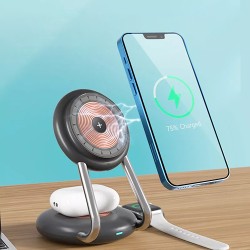 3 IN 1 Magnetic Fast Wireless Charger 15W