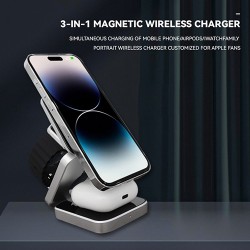 3-in-1 desktop wireless charging stand