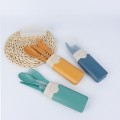 3-in-1 Portable Wheat Straw Cutlery Set