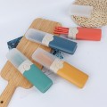 3-in-1 Portable Wheat Straw Cutlery Set