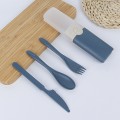 3-in-1 Portable Wheat Straw Cutlery Set