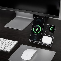 3-in-1 wireless fast charging stand Ascend Charge Pro-BrandCharger