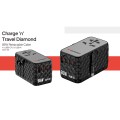 Verbatim 85W universal travel adapter with retractable charging cable