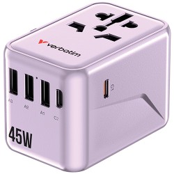 Verbatim 5 Port 45W Universal Travel Adapter (UTA-08)