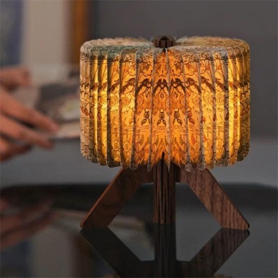 R type book lamp