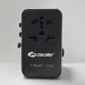  Verbatim Charge 'n' 旅行适配器 85W 可伸缩电缆 (CNT-02)-Zscaler