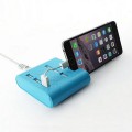 6-Port USB Charger Adapter Phone Stand Holder
